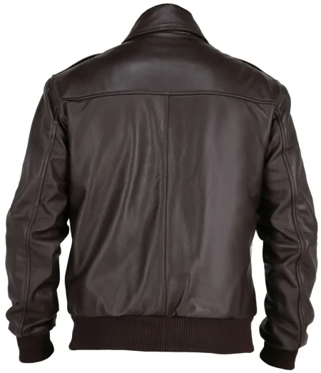 Flying Tiger WWII A-2 Aviator Dark Brown Leather Jacket.