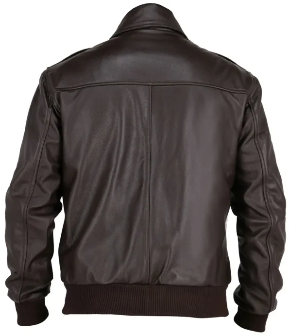 Flying Tiger WWII A-2 Aviator Dark Brown Leather Jacket.