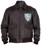 Flying Tiger WWII A-2 Aviator Dark Brown Leather Jacket