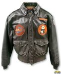 Flying Tigers Mission Goatskin A-2 Black Leather Jacket