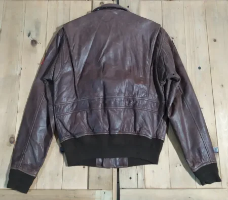 Freedom Stinson Beach Leather Type G-1 USN Full Patch Jacket.
