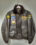 G-1 Black Leather Flight Bomber Jacket