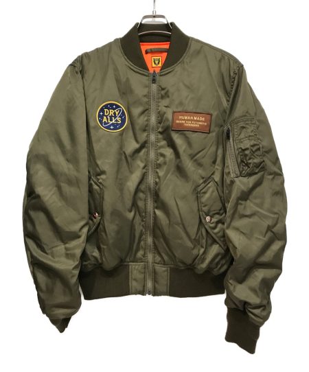 Human Made Ma-1 Green Flight Bomber Jacket.