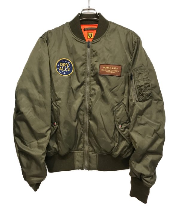 Human Made Ma-1 Green Flight Bomber Jacket.