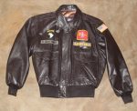 Indian Motorcycles Personlized A-2 Black Leather Jacket