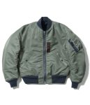 Intermediate Ma-1 Grey And Navy Blue Reversible Flight Jacket