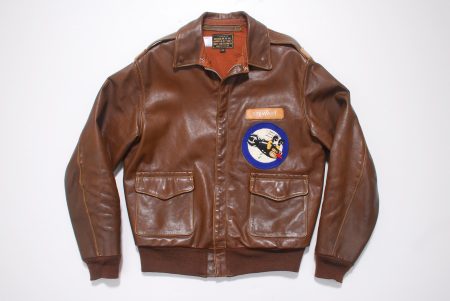 Jimmy Stewart Eastman A-2 Brown Leather Flying Jacket