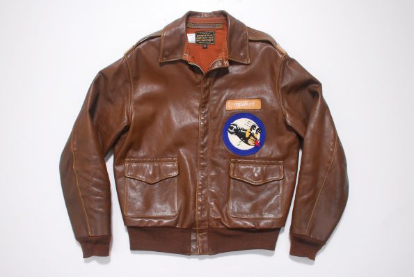 Jimmy Stewart Eastman A-2 Brown Leather Flying Jacket
