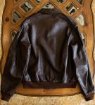 Jolly Rogers A-2 Brown Leather Bomber Flight Jacket