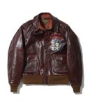 Jolly Rogers A-2 Silver Stars Bomber Flight Jacket.