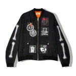 Kidill Men's Black Patch Ma-1 Jacket