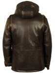 M-65 Cap Winter Brown Leather Field Jacket