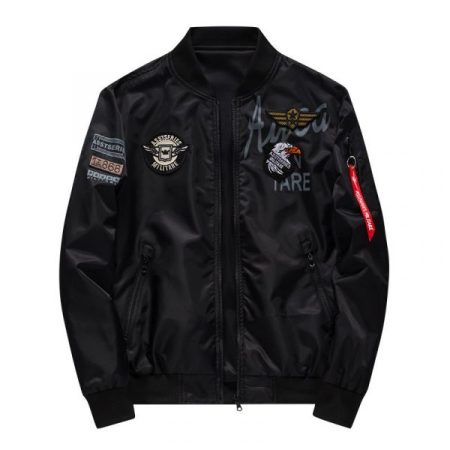 Ma 1 Black Flight Bomber Jacket