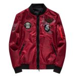 Ma 1 Red Flight Bomber Jacket