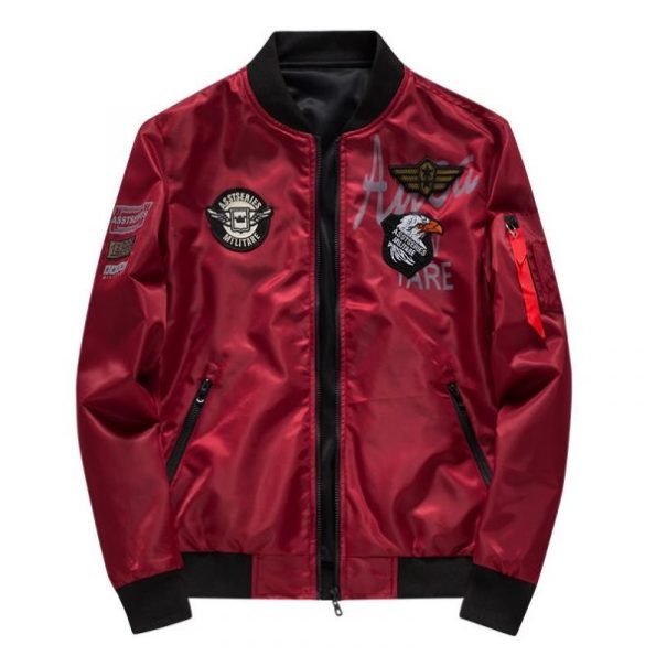 Ma 1 Red Flight Bomber Jacket