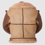 Men’s B-3 Aviator Sheepskin Leather Shearling Flying Pilot Jacket