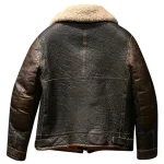Men’s Dark Brown Airforce A-2 Military Flight Bomber Leather Jacket