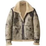 Men’s Fur B3 Flight Aviator Bomber Shearling Jacket