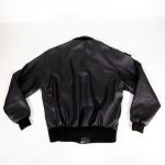 Military A-2 Black Leather Bomber Flight Jacket
