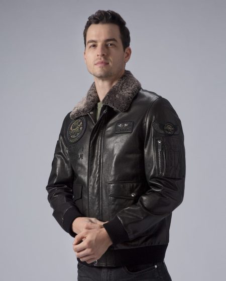 Military G-1 Flight Leather Bomber Jacket