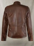 Military M-65 Spanish Brown Leather Jacket