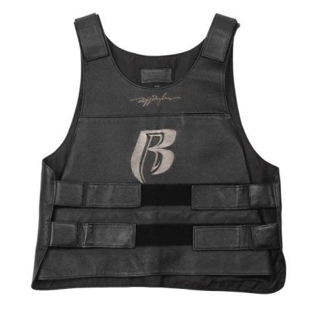 Motorcycle 90’s Ruff Ryders Black Leather Vest