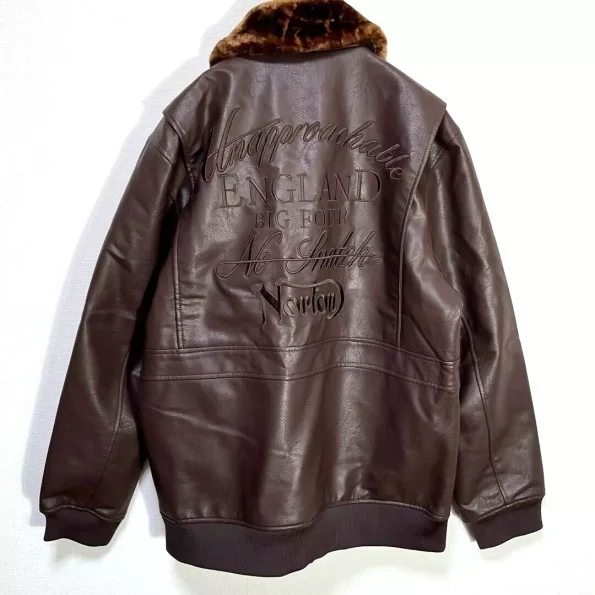 Norton A-2 Brown Synthetic Leather Flight Jacket