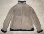Represent B-3 Brown And Black Shearling Flight Leather Jacket