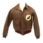 Squadron Scotty Dog A-2 Brown Leather Flight Jacket