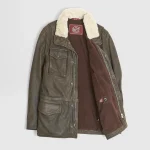 Stewart Brown Leather M-65 Field Jacket