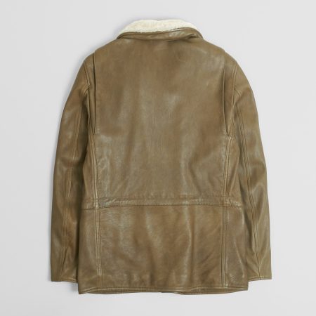 Stewart Green Leather M-65 Field Jacket.