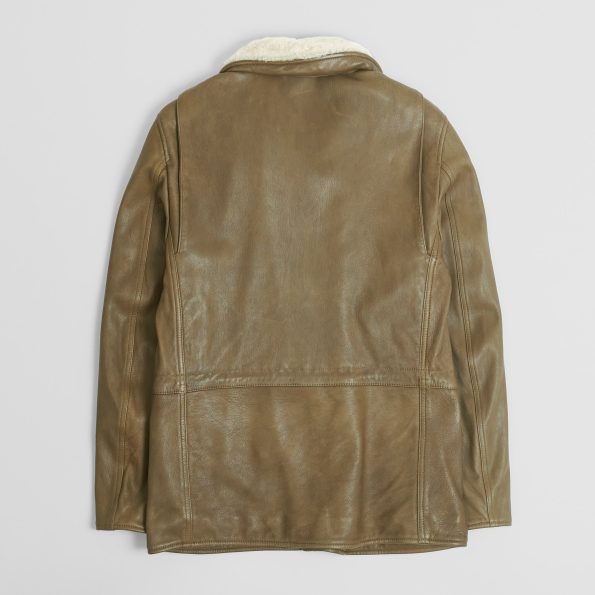 Stewart Green Leather M-65 Field Jacket.