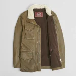 Stewart Green Leather M-65 Field Jacket