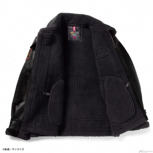 Strict-g Alpha B-3 Amuro Ray Black Flight Jacket.