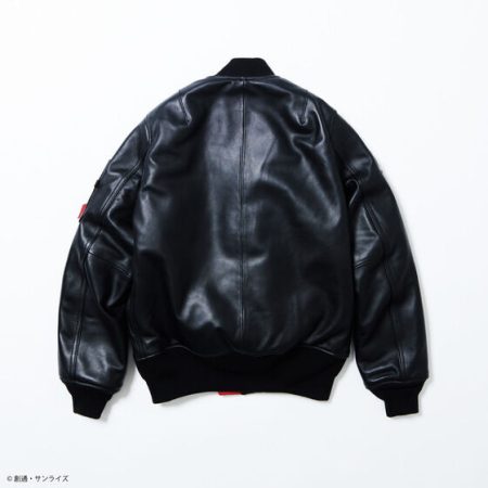 Strict-g X Alpha 10th Anniversary Black Leather Ma-1 Jacket.