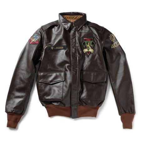 Strict-g.arms Gundam Johnny Ridden A-2 Black Leather Jacket