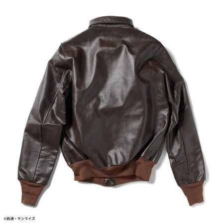 Strict-g.arms Gundam Johnny Ridden A-2 Black Leather Jacket.