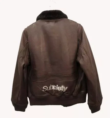 Subciety G-1 Brown Leather Houston Flight Jacket.