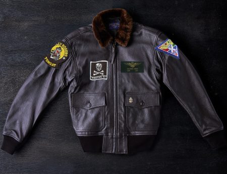 The Burbaker Black Leather G-1 Flight Jacket