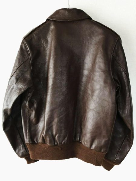 The Real Mccoy's 20th Annversary A-2 Brown Leather Jacket.