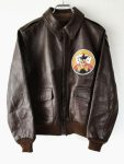 The Real Mccoy's 20th Annversary A-2 Brown Leather Jacket
