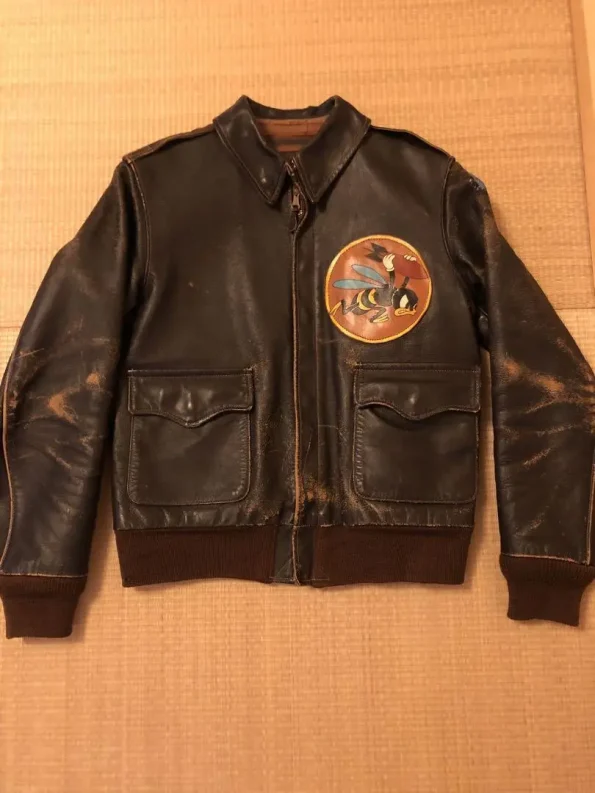 The Real Mccoy's A-2 Flight Brown Leather Jacket