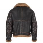 Thedi Leathers Flying B3 Shearling Dark Brown Jacket
