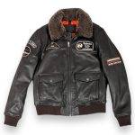 Unlimited Fashion A-2 Brown Flight Jacket With Patches