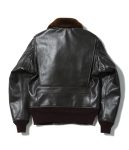 Vietnam Emb’d Lining G-1 Black Leather Bomber Jacket
