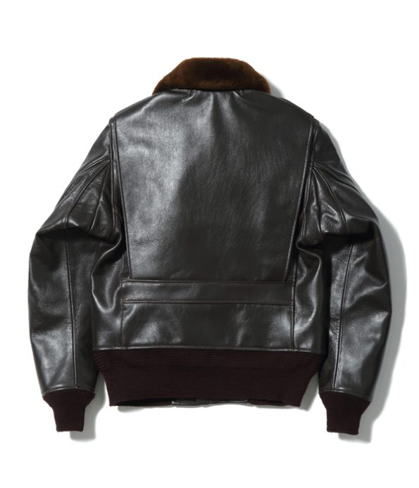 Vietnam Emb’d Lining G-1 Black Leather Bomber Jacket.
