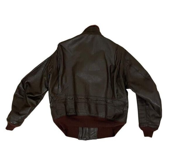 Vietnam War Red Rippers G-1 Brown Leather Flight Jacket.