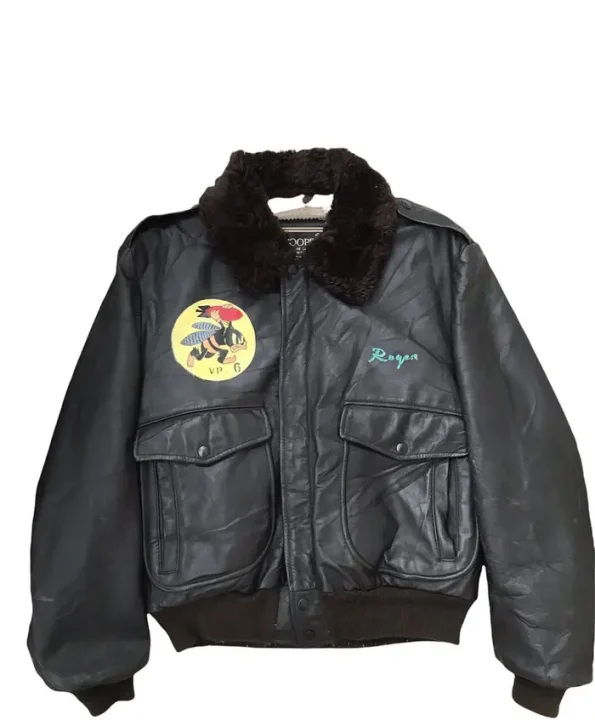 Vintage 70s Cooper G-1 Leather Flight Aviator Bomber Jacket