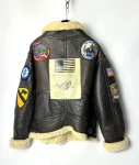 Vintage B-3 Black Shearling Leather Jacket