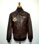 Vintage Cooper Us Airforce A-2 Brown Leather Jacket